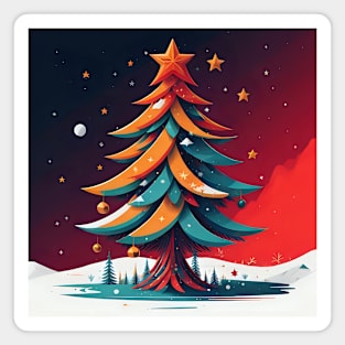 Painting of christmas tree Magnet